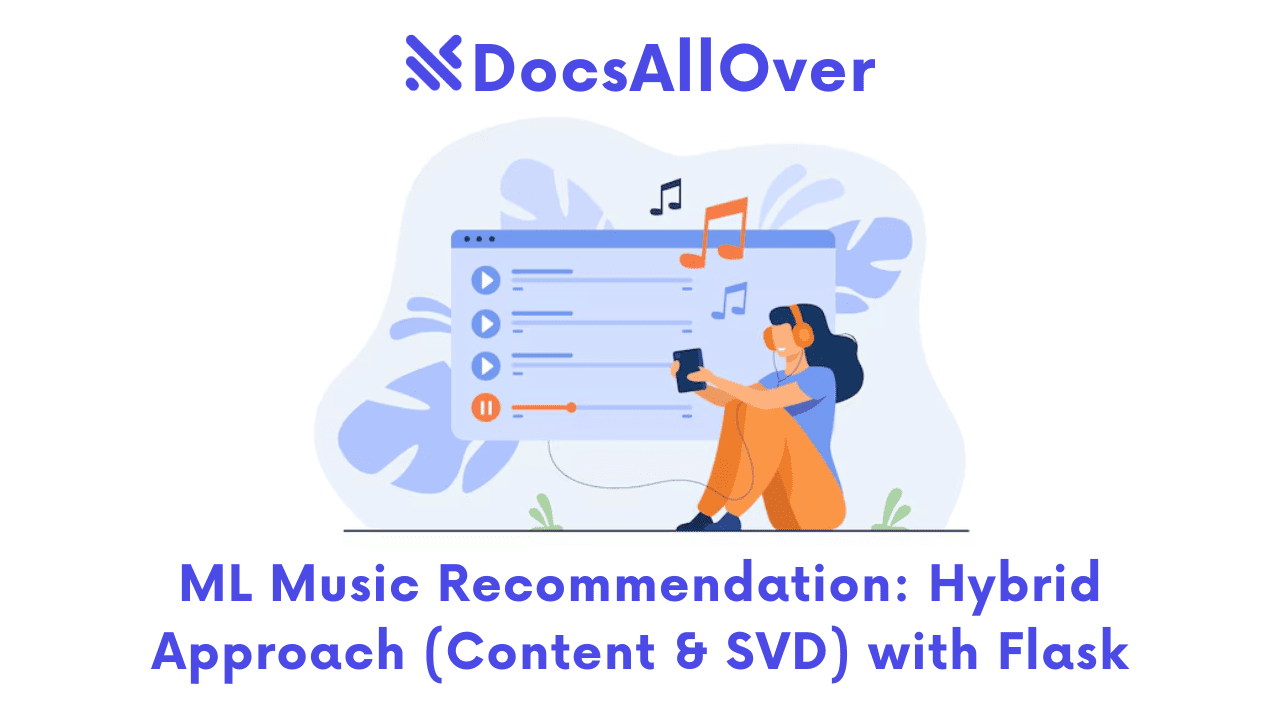 Docsallover - ML Music Recommendation: Hybrid Approach (Content & SVD) with Flask