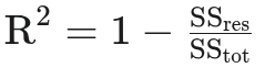 R-Squared Formula Data Science
