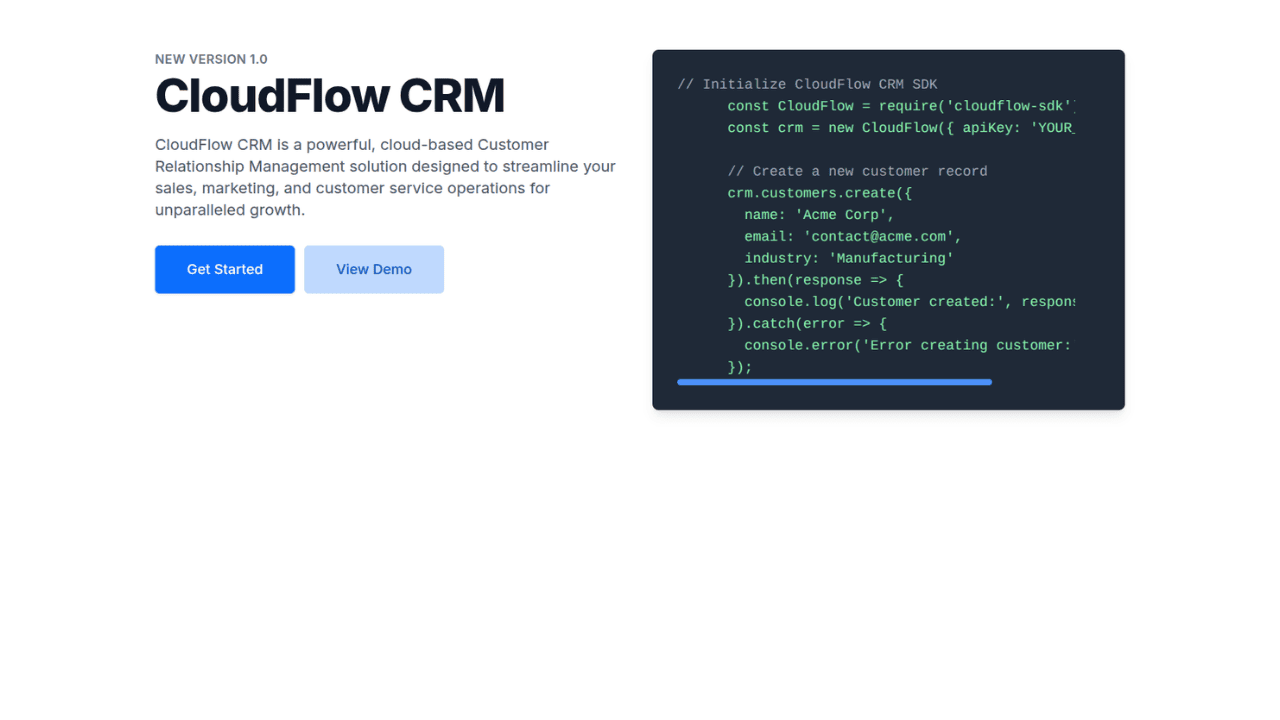 DocsAllOver - Developer-Focused Tailwind Hero with Live Sample Code Block
