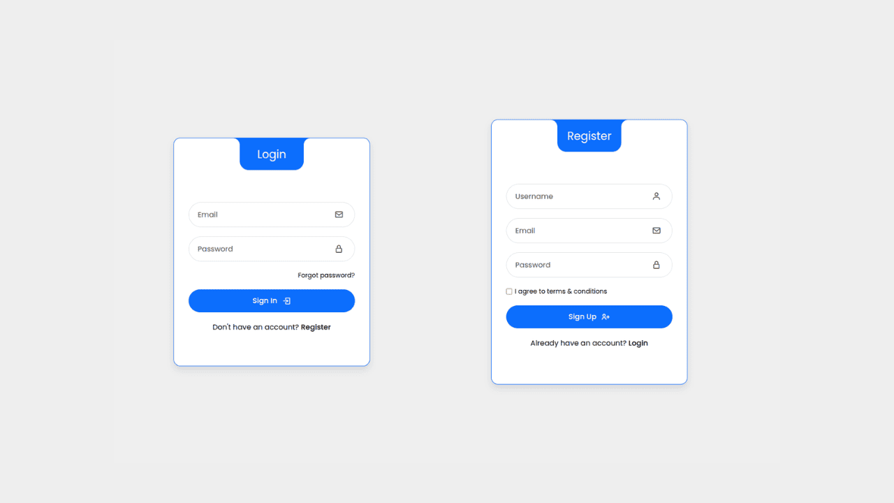 DocsAllOver - Responsive Interactive Login & Register Form with CSS & JS Transitions