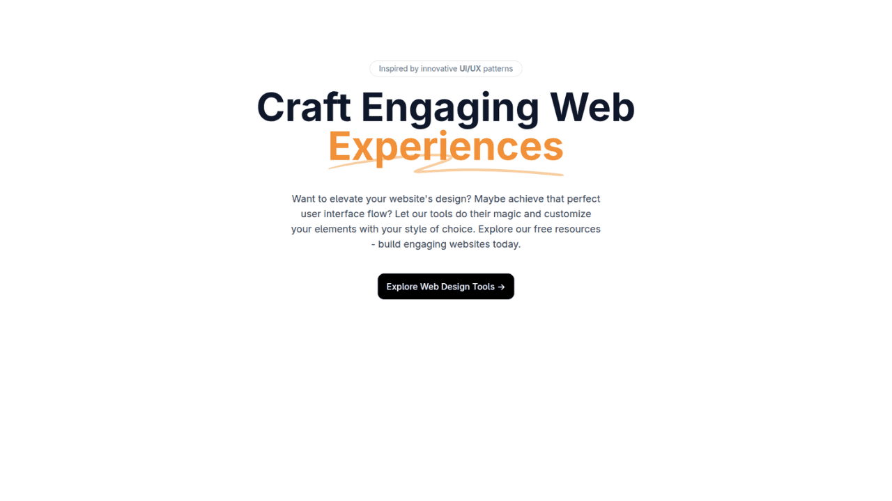 DocsAllOver - Responsive Tailwind CSS Hero Section with Fancy Heading