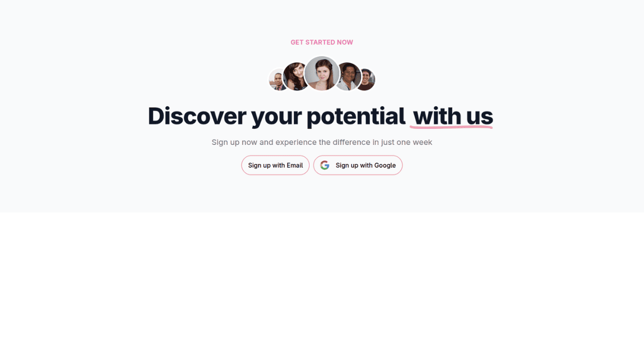 DocsAllOver - Tailwind CSS CTA Block with Engaging User Avatars