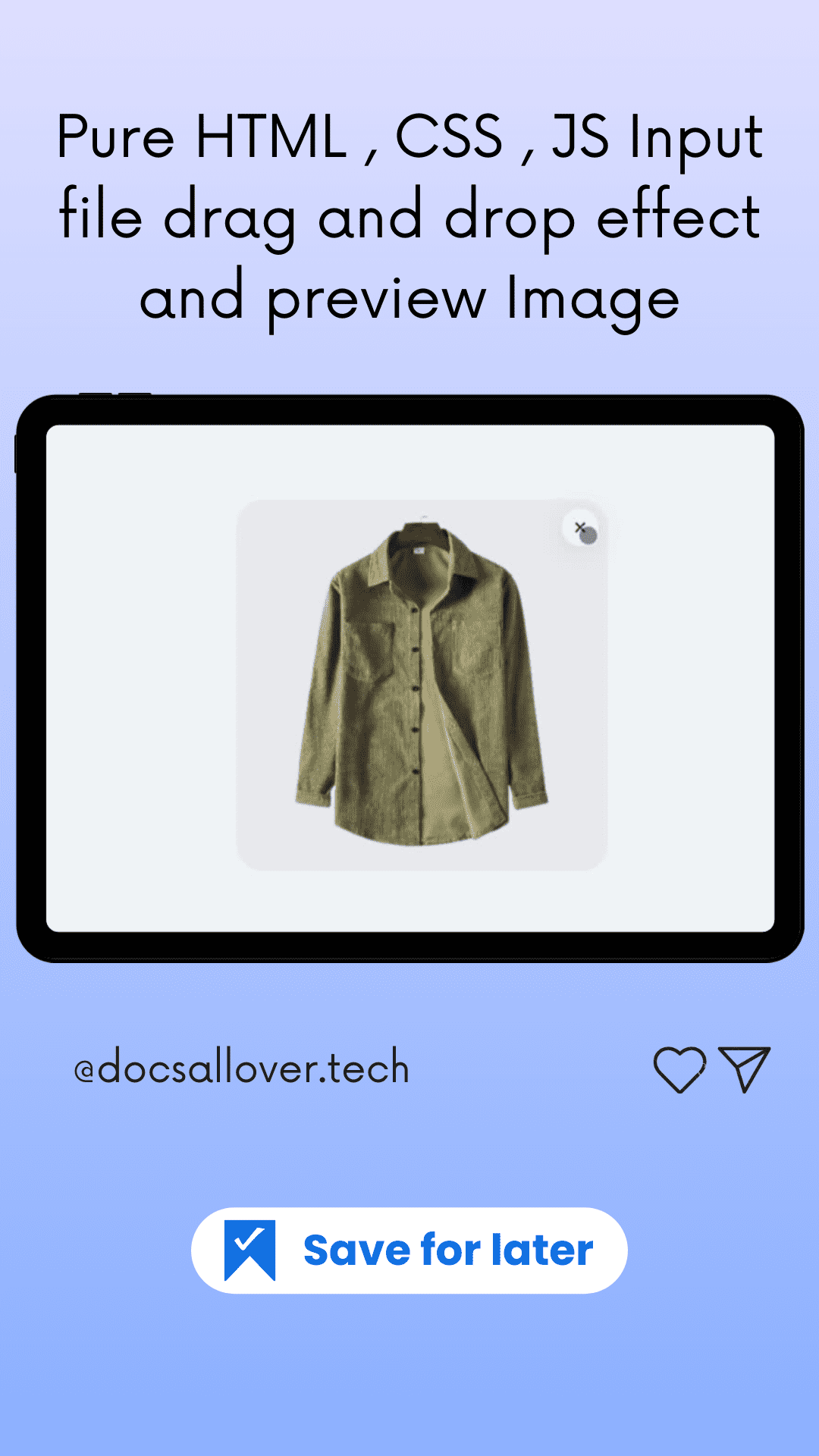 DocsAllOver - No Plugins Needed: Drag & Drop File Upload With Image Preview
