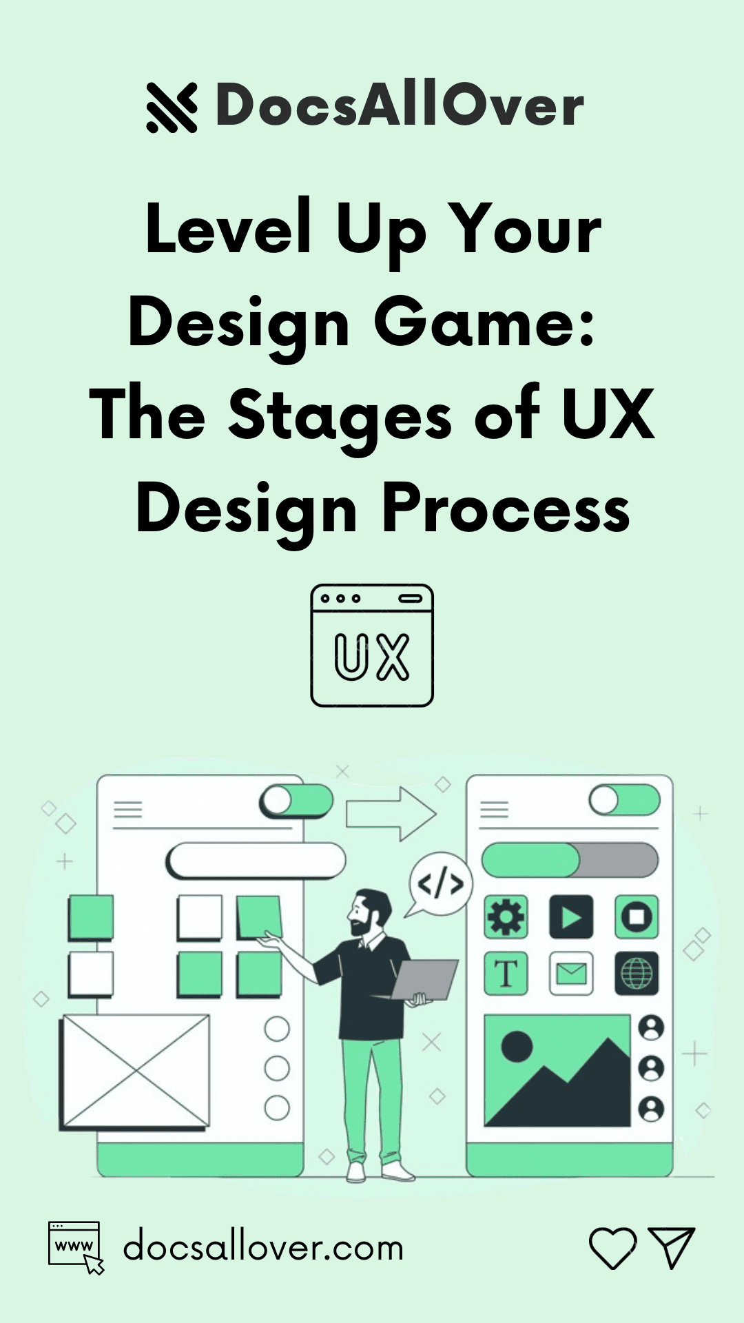 DocsAllOver - Level Up Your Design Game : The Stages of UX Design Process