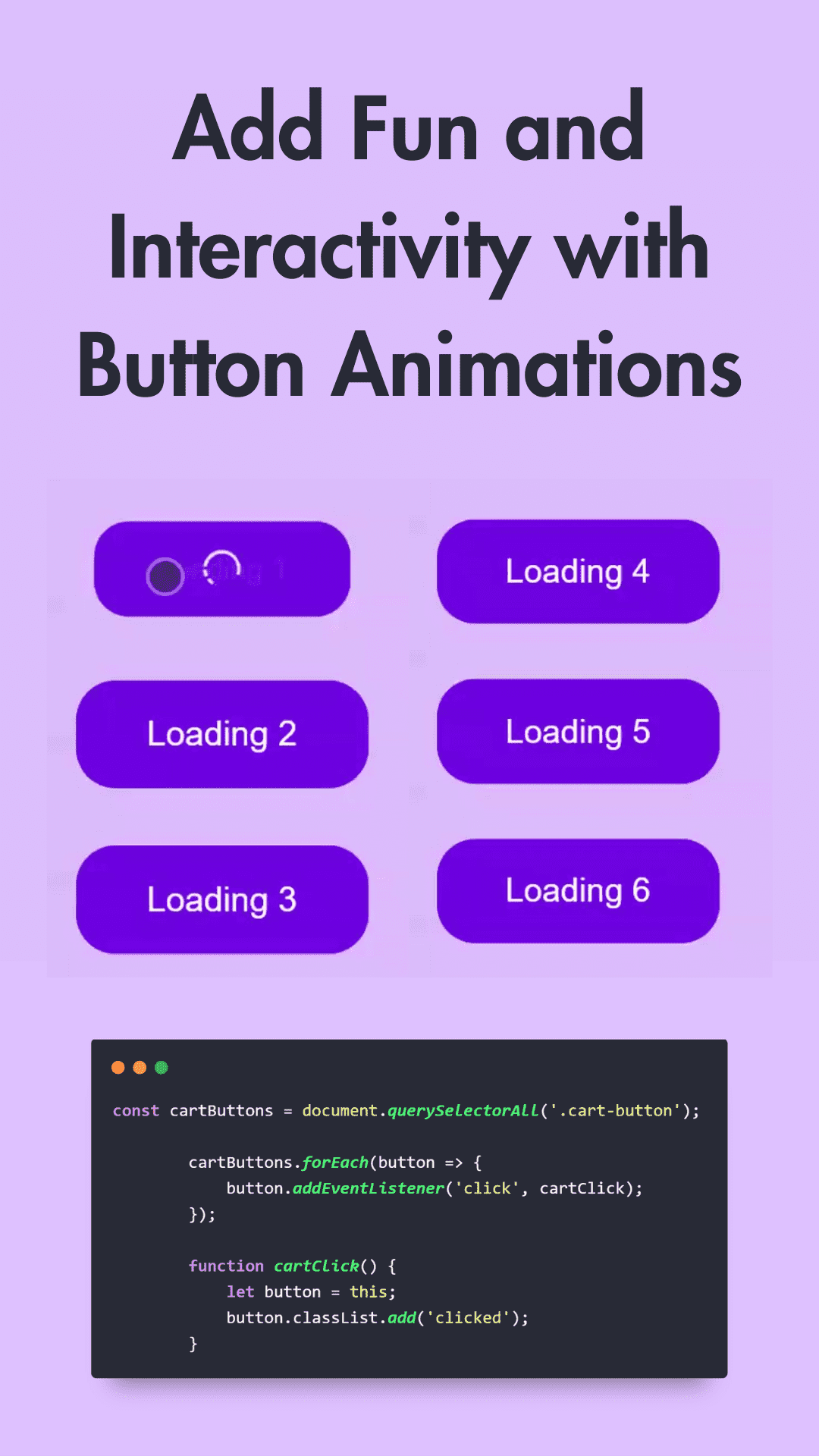 DocsAllOver - JavaScript Loading Button Animation