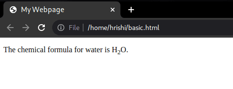 docsallover technical docs html subscript tag