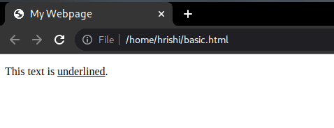 docsallover technical docs html underline tag